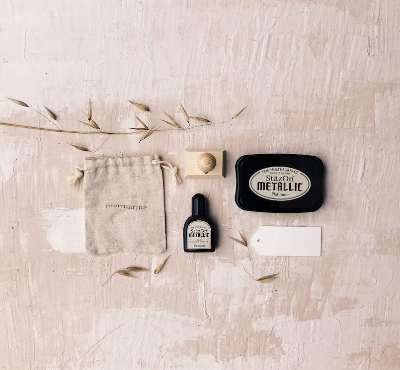 Etiquetas de boda con tintas máxima calidad Marmarina